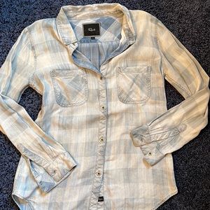 Plaid button down shirt